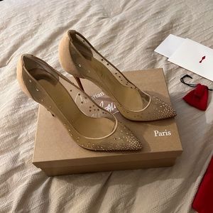 Christian Louboutin Follies Strass in light silk